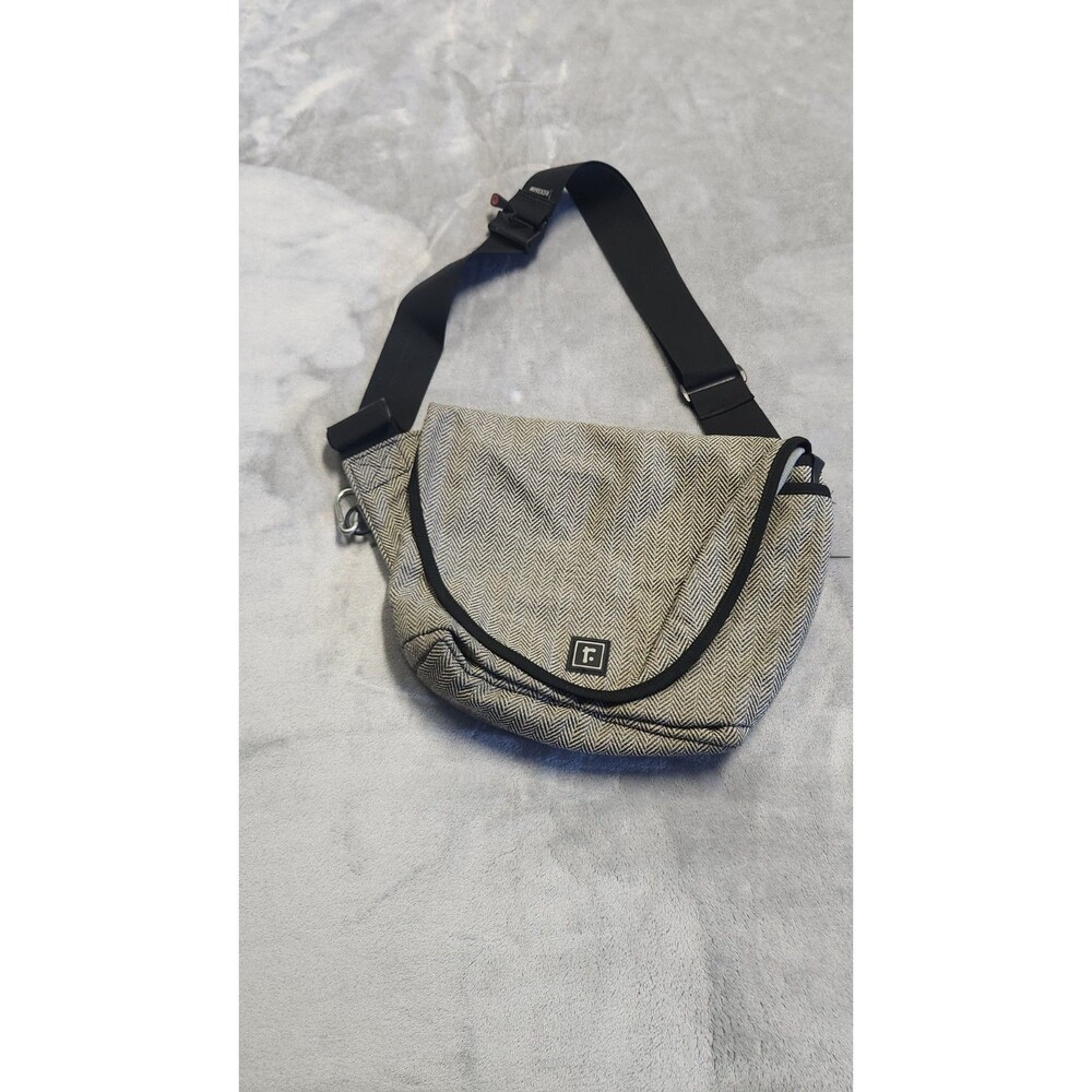 Rickshaw Herringbone Tweed Mini Zero Messenger Bag